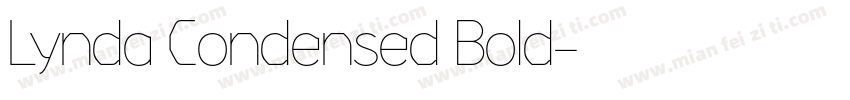 Lynda Condensed Bold字体转换